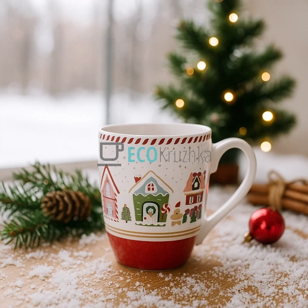 Чашка фарфор 400 мл Christmas (311-101-3) Чашка фарфор 400 мл Christmas (311-101-3)