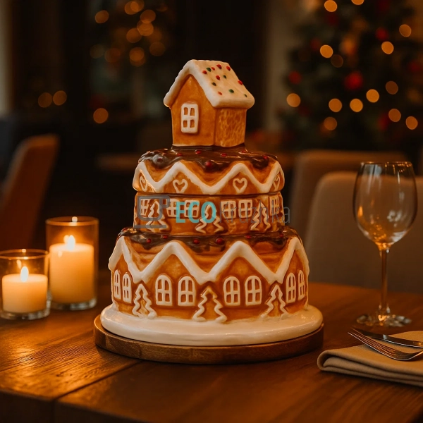 Банка для печива керамічна у формі "Пряниковий Будиночок ... Банка для печива керамічна у формі "Пряниковий Будиночок ...