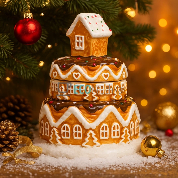 Банка для печива керамічна у формі "Пряниковий Будиночок ... Банка для печива керамічна у формі "Пряниковий Будиночок ...