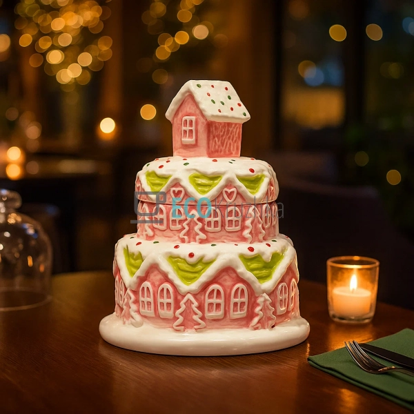 Банка для печива керамічна у формі "Зефірний Будиночок", ... Банка для печива керамічна у формі "Зефірний Будиночок", ...