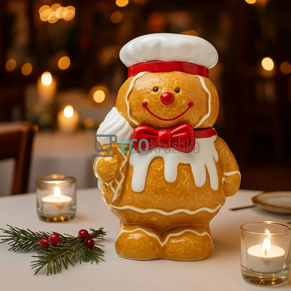 Банка керамічна для солодощів "Пряничний хлопчик", 1.2 л ... Банка керамічна для солодощів "Пряничний хлопчик", 1.2 л ...