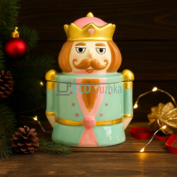 Керамічна банка для солодощів "Лускунчик - Принц", 1.4 л ...