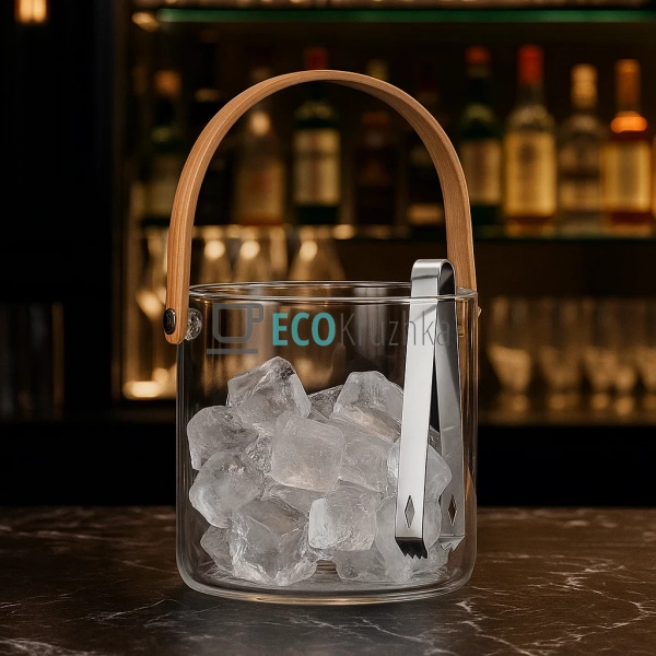 Відро для льоду з щипцями 1300 мл Edenberg EB-19301 Відро для льоду з щипцями 1300 мл Edenberg EB-19301