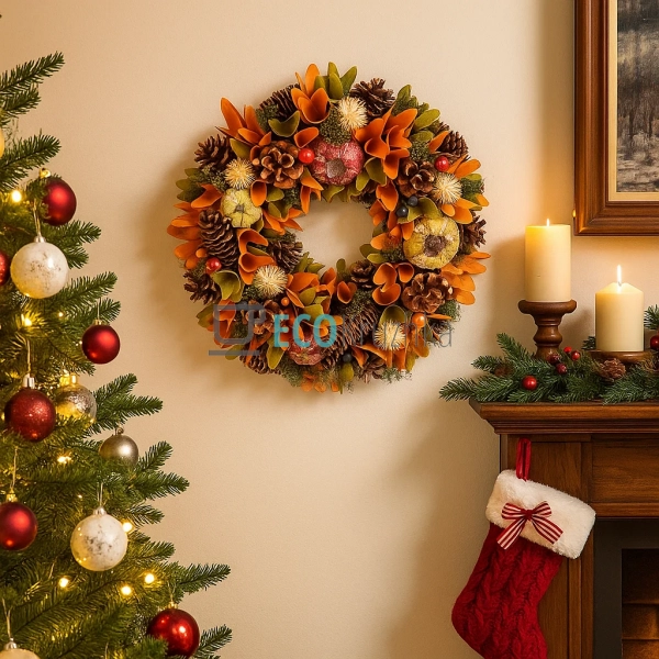 Вінок "Дари осені", 34 см (Модель 743-535) Вінок "Дари осені", 34 см (Модель 743-535)