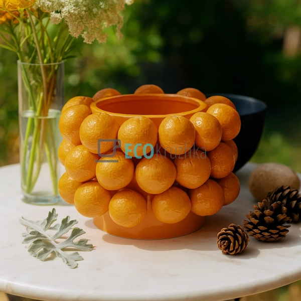 Ваза порцелянова Orange Мандарин D26 х 20см (457-334) Ваза порцелянова Orange Мандарин D26 х 20см (457-334)