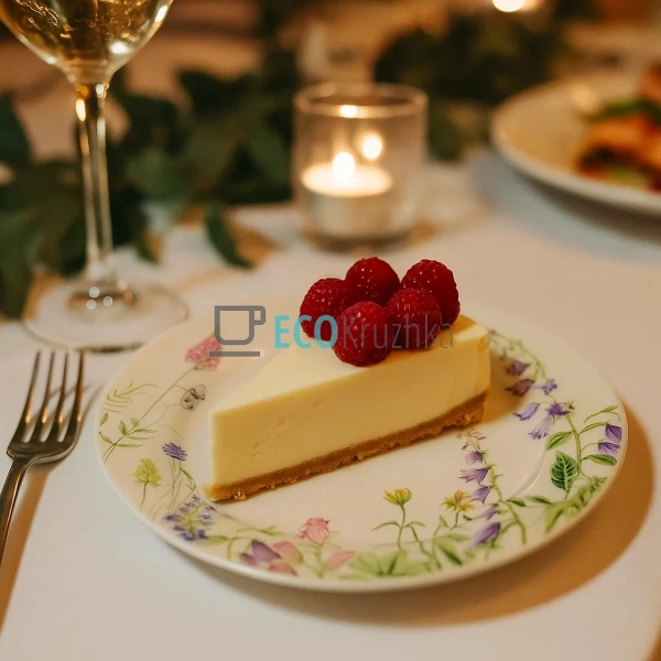 Тарілка порцелянова десертна D19 см Floral (K023) Тарілка порцелянова десертна D19 см Floral (K023)