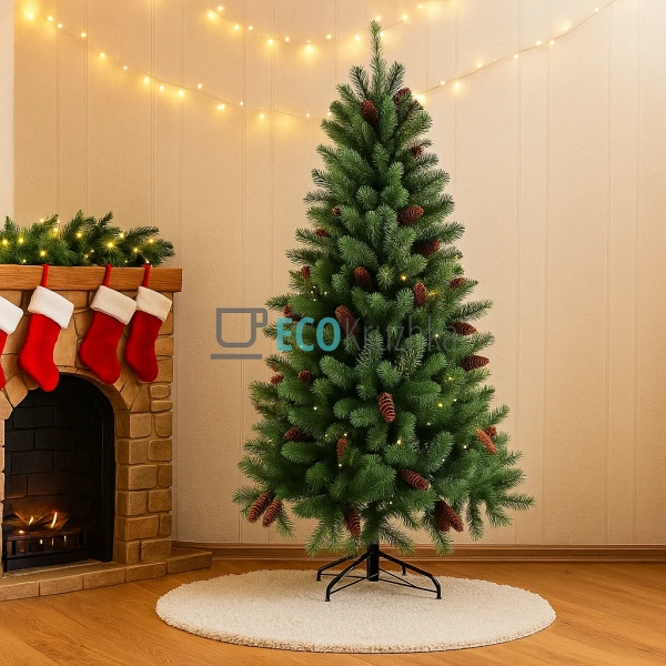 Штучна ялинка "Класика" 180 см, 803 гілки, пишна новоріч ...