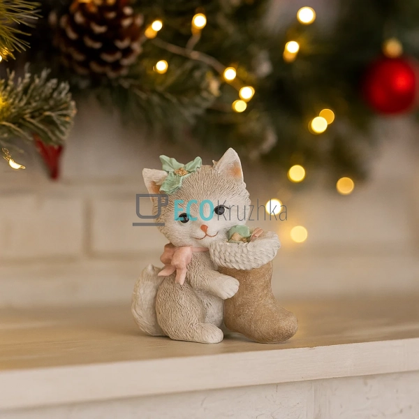 Декоративна підвіска "Котик із чобітком" – 10.5 × 5.5 × ... Декоративна підвіска "Котик із чобітком" – 10.5 × 5.5 × ...
