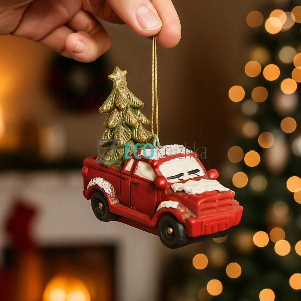 Декоративна підвіска "Машина пікап з ялинкою" – 6.5 × 3 ... Декоративна підвіска "Машина пікап з ялинкою" – 6.5 × 3 ...