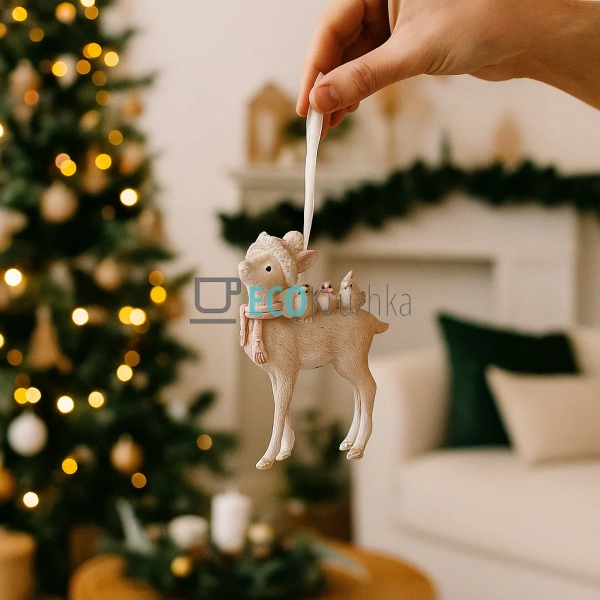 Декоративна підвісна фігурка "Лісові друзі" – 9 см, беже ... Декоративна підвісна фігурка "Лісові друзі" – 9 см, беже ...