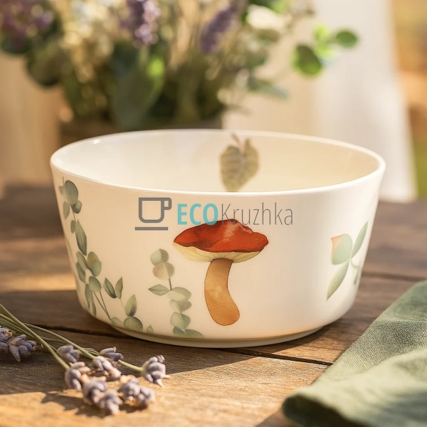 Салатник порцеляновий D15 х 7см Грибна Поляна (K039)