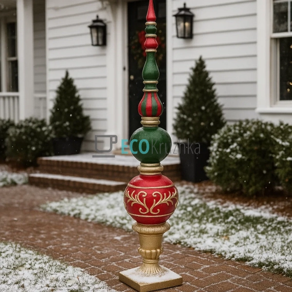 Декоративна підлогова новорічна фігура, 155 см, червоно- ... Декоративна підлогова новорічна фігура, 155 см, червоно- ...