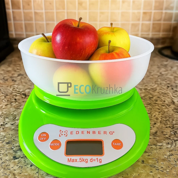 Ваги кухонні до 5 кг Edenberg Салатовий EB-75821 Ваги кухонні до 5 кг Edenberg Салатовий EB-75821