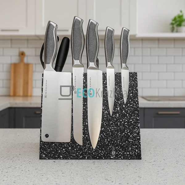 Набір ножів на деревяній підставці 9 предметів Edenberg ... Набір ножів на деревяній підставці 9 предметів Edenberg ...