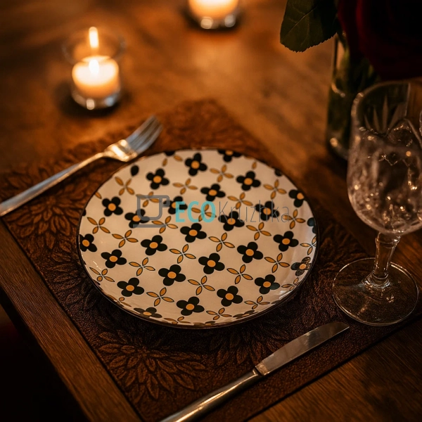 Тарілка фарфорова 20 см Злата (CLW-21-№8) Тарілка фарфорова 20 см Злата (CLW-21-№8)