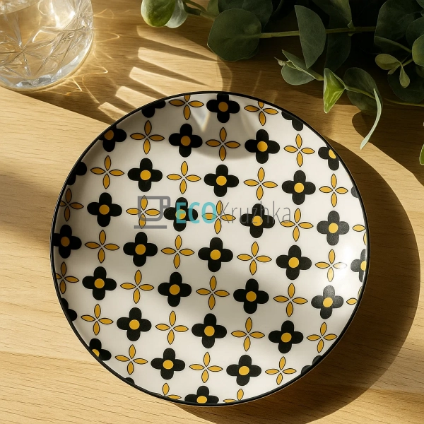 Тарілка фарфорова 24 см Злата (CLW-21-№9.5) Тарілка фарфорова 24 см Злата (CLW-21-№9.5)