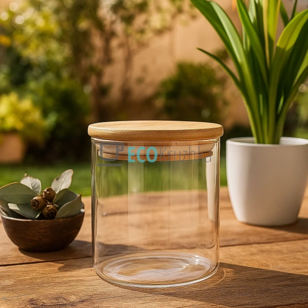 Ємність 950 мл, для сипких продуктів 9.5х14 см із бамбук ... Ємність 950 мл, для сипких продуктів 9.5х14 см із бамбук ...