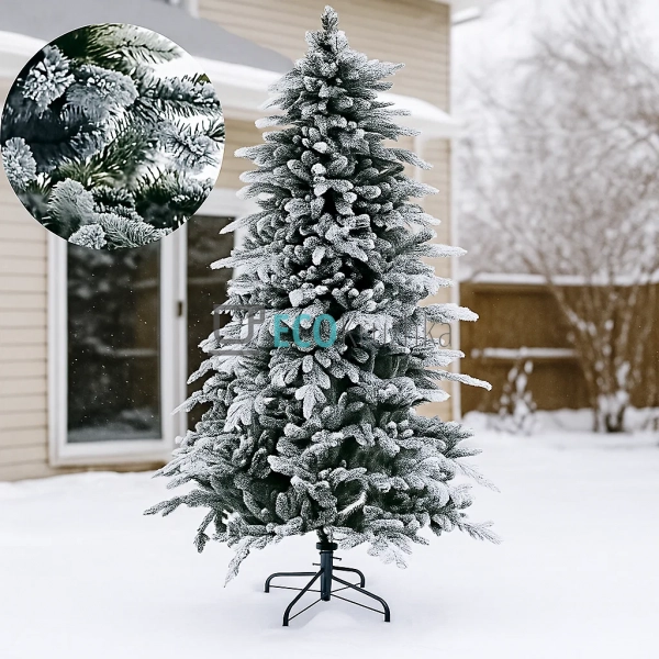 Штучна ялинка "Вечірній вальс" 213 см, на металевій підс ... Штучна ялинка "Вечірній вальс" 213 см, на металевій підс ...