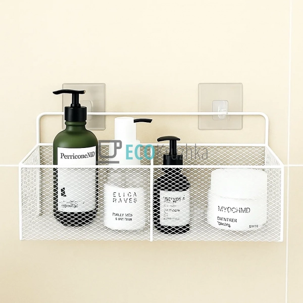 Навісна полиця металева на самоклейкій стрічці 29х13.5х9 ...