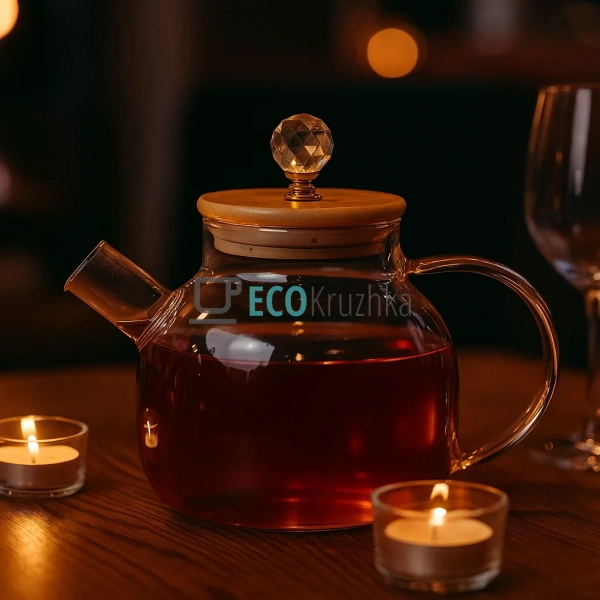 Чайник 1000 мл для заварювання "Перлина океану" з метале ...