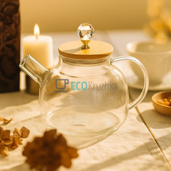 Чайник 1000 мл для заварювання "Перлина океану" з метале ...