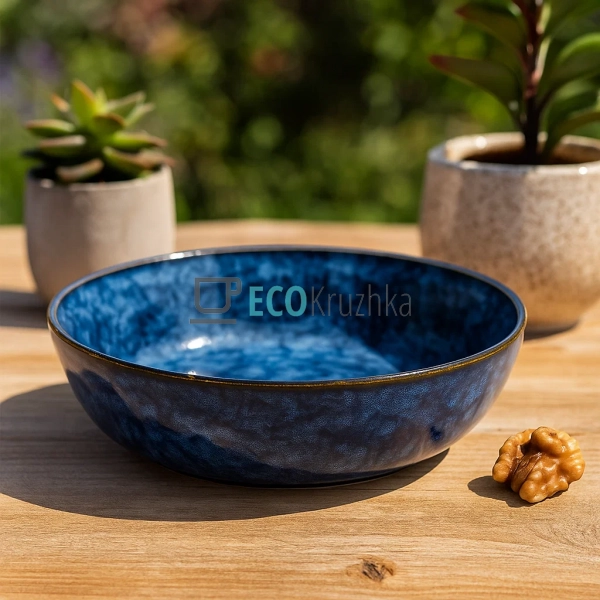 Салатник керамічний Casual D20см, Синій (344-224) Салатник керамічний Casual D20см, Синій (344-224)