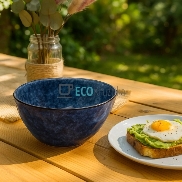 Піала керамічна Casual D15 см, Cиній (344-225) Піала керамічна Casual D15 см, Cиній (344-225)