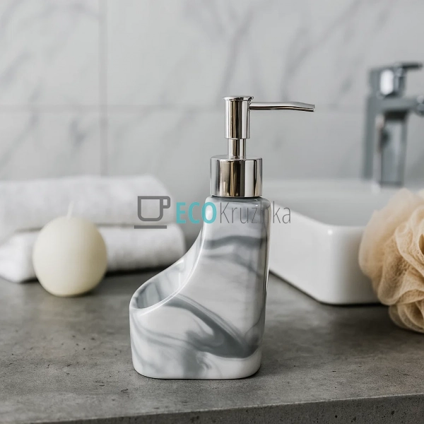 Дозатор "White Marble" для рідкого мила та мийного засоб ... Дозатор "White Marble" для рідкого мила та мийного засоб ...