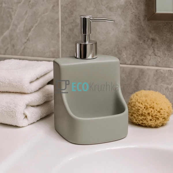 Дозатор для рідкого мила та мийного засобу з тримачем дл ... Дозатор для рідкого мила та мийного засобу з тримачем дл ...