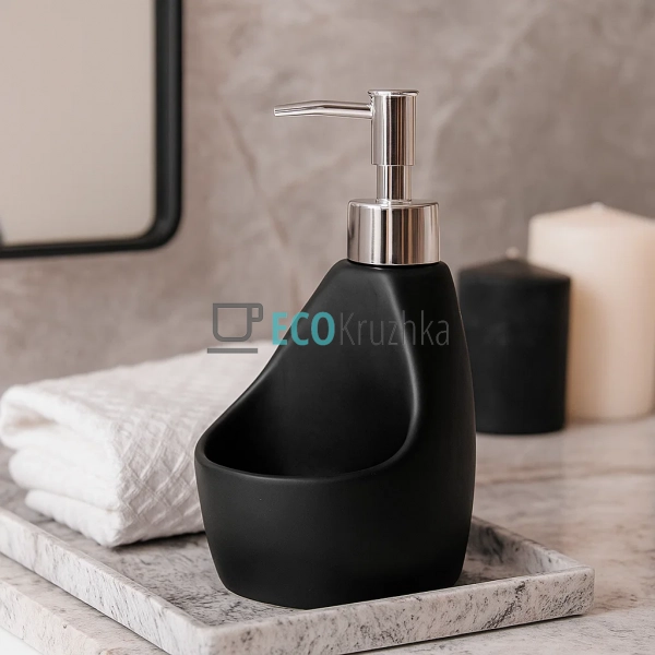 Дозатор для рідкого мила та мийного засобу з тримачем дл ... Дозатор для рідкого мила та мийного засобу з тримачем дл ...