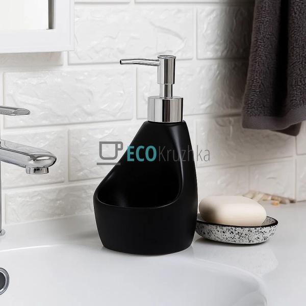 Дозатор для рідкого мила та мийного засобу з тримачем дл ... Дозатор для рідкого мила та мийного засобу з тримачем дл ...