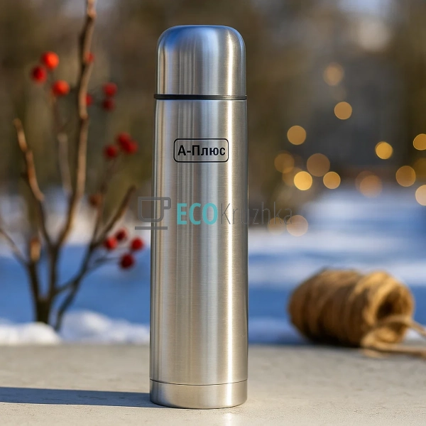Термос з чашкою та чохлом 1000 мл A-Plus EK1754L Термос з чашкою та чохлом 1000 мл A-Plus EK1754L