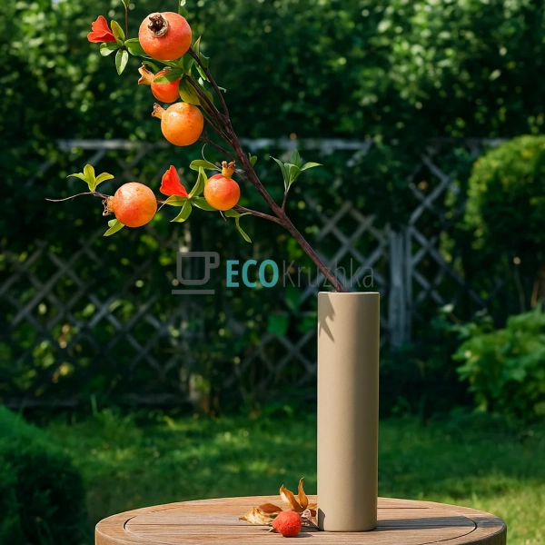 Гілка декоративна з плодами і суцвіттями Гранату, 80 см  ...