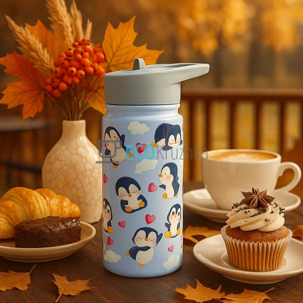 Термопоїлка Пінгвін для дітей 480 мл з нержавіючої сталі ... Термопоїлка Пінгвін для дітей 480 мл з нержавіючої сталі ...