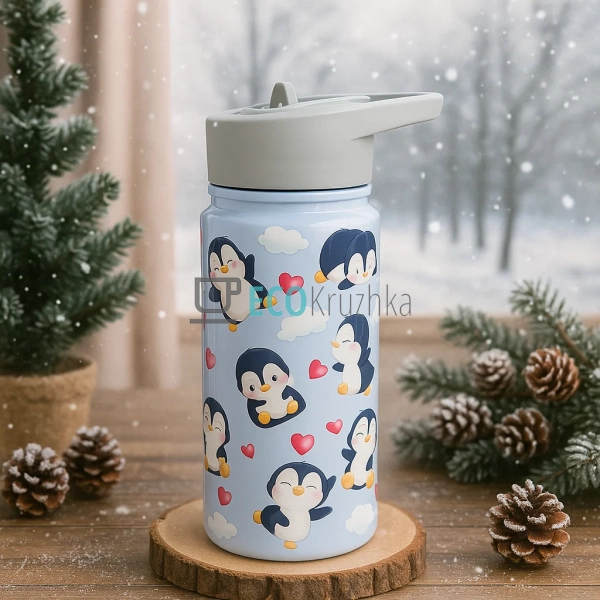 Термопоїлка Пінгвін для дітей 480 мл з нержавіючої сталі ... Термопоїлка Пінгвін для дітей 480 мл з нержавіючої сталі ...