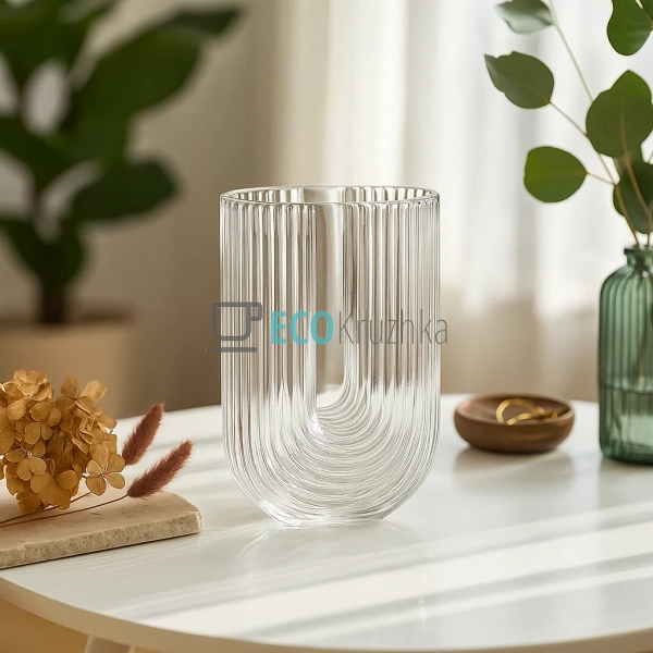 Скляна ваза Uno 13 х 6 х 17.5см Прозора (992-279) Скляна ваза Uno 13 х 6 х 17.5см Прозора (992-279)