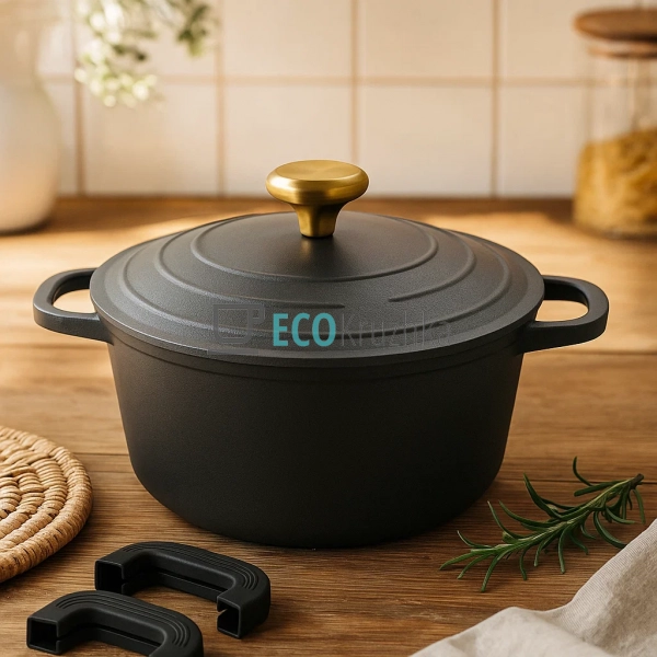 Каструля з мармуровим покриттям та алюмінієвою кришкою, ... Каструля з мармуровим покриттям та алюмінієвою кришкою, ...