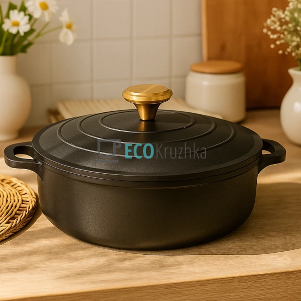 Сотейник з антипригарним мармуровим покриттям з алюмініє ... Сотейник з антипригарним мармуровим покриттям з алюмініє ...