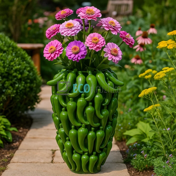 Порцелянова декоративна ваза Chili pepper 22 × 34 см зел ... Порцелянова декоративна ваза Chili pepper 22 × 34 см зел ...