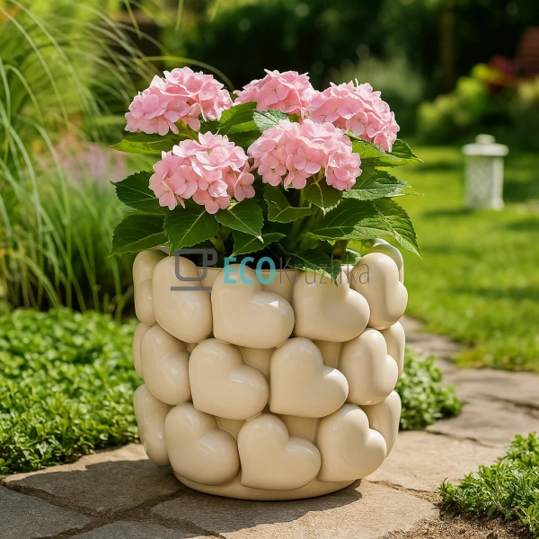 Порцелянова декоративна ваза Heart 21 × 20 см білий (457 ... Порцелянова декоративна ваза Heart 21 × 20 см білий (457 ...