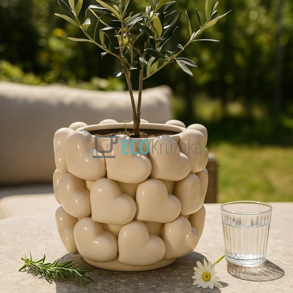 Порцелянова декоративна ваза Heart 21 × 20 см білий (457 ... Порцелянова декоративна ваза Heart 21 × 20 см білий (457 ...