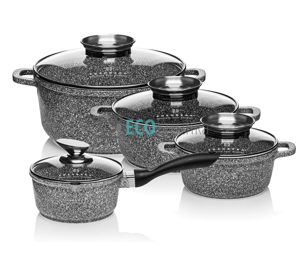 Набір посуду із мармуровим покриттям Edenberg EB-8010 Набір посуду із мармуровим покриттям Edenberg EB-8010