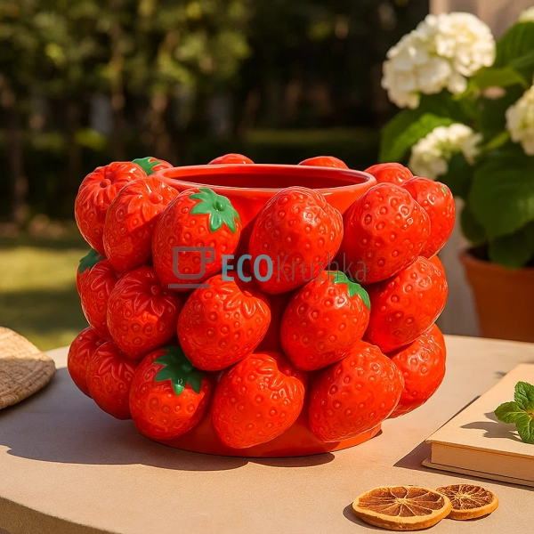 Порцелянова декоративна ваза Strawberry 26 × 20 см (457- ... Порцелянова декоративна ваза Strawberry 26 × 20 см (457- ...