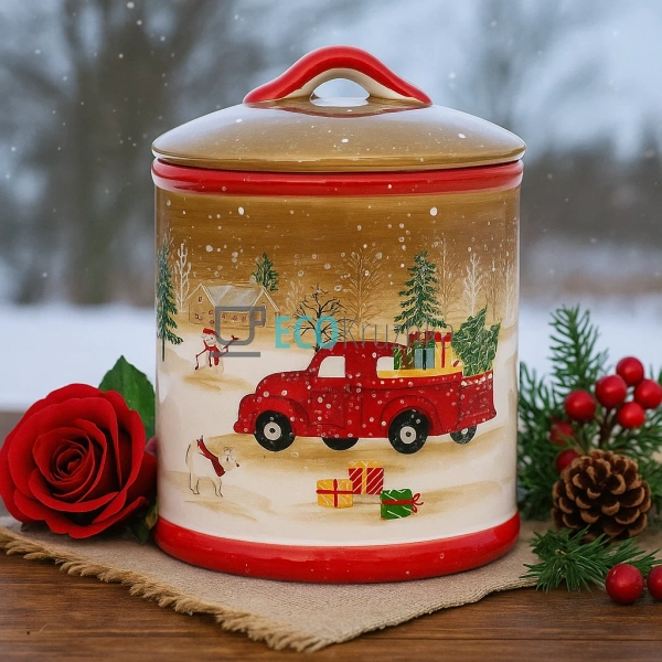 Керамічна банка 1,8 л «Веселий Сніговик» – банка для сол ... Керамічна банка 1,8 л «Веселий Сніговик» – банка для сол ...