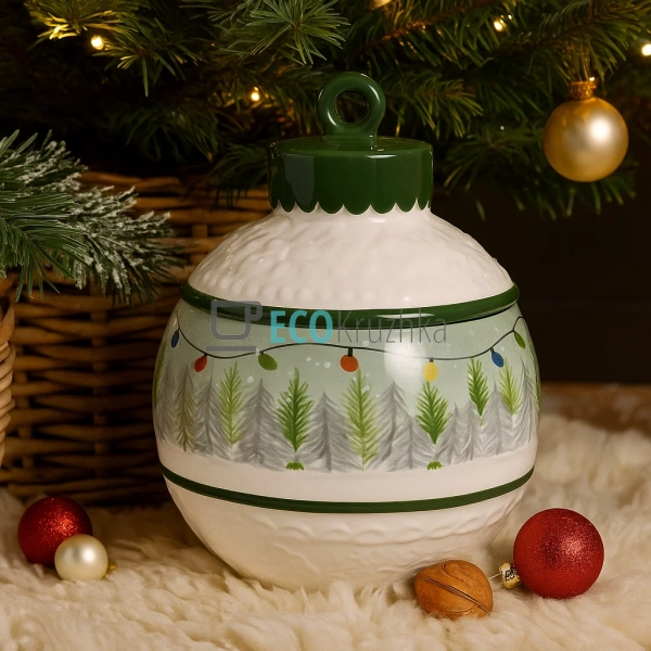 Керамічна банка для солодощів 1,1 л "Зимова казка (DK013 ... Керамічна банка для солодощів 1,1 л "Зимова казка (DK013 ...