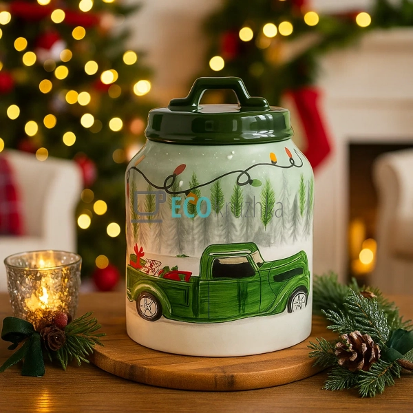 Керамічна банка 2,5 л «Зимова казка» (DK011-N) Керамічна банка 2,5 л «Зимова казка» (DK011-N)