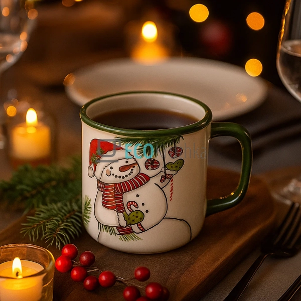 Керамічна кружка 600 мл «Зимова казка» (DK017-N) Керамічна кружка 600 мл «Зимова казка» (DK017-N)