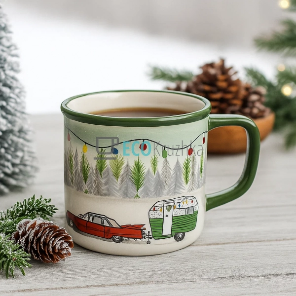 Керамічна кружка 600 мл «Зимова казка» (DK015-N) Керамічна кружка 600 мл «Зимова казка» (DK015-N)