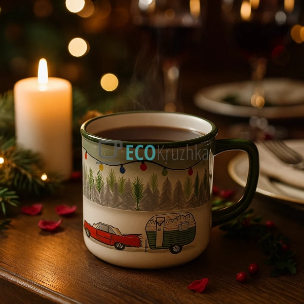 Керамічна кружка 600 мл «Зимова казка» (DK015-N) Керамічна кружка 600 мл «Зимова казка» (DK015-N)
