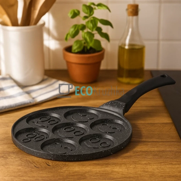 Сковорідка для млинців 27см смайли для індукційної плити ...